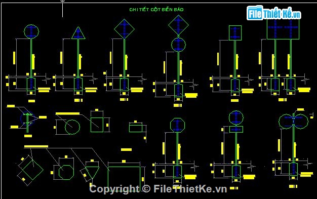 giao thông,bản vẽ giao thông,File cad biển báo,Bản vẽ cad các loại tủ điện,biển báo giao thông,các loại biển báo giao thông